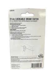 ACE Lockable Draw Catch Latch Hasp Zinc Plated 3.5″ 8.9cm 2 Pack with Screws