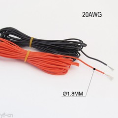 100 Meters 20AWG Flexible Soft Silicone Wire Tin Copper RC Electronic Cable R+B
