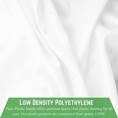 Poly Cover – 6 Mil White Plastic Sheeting