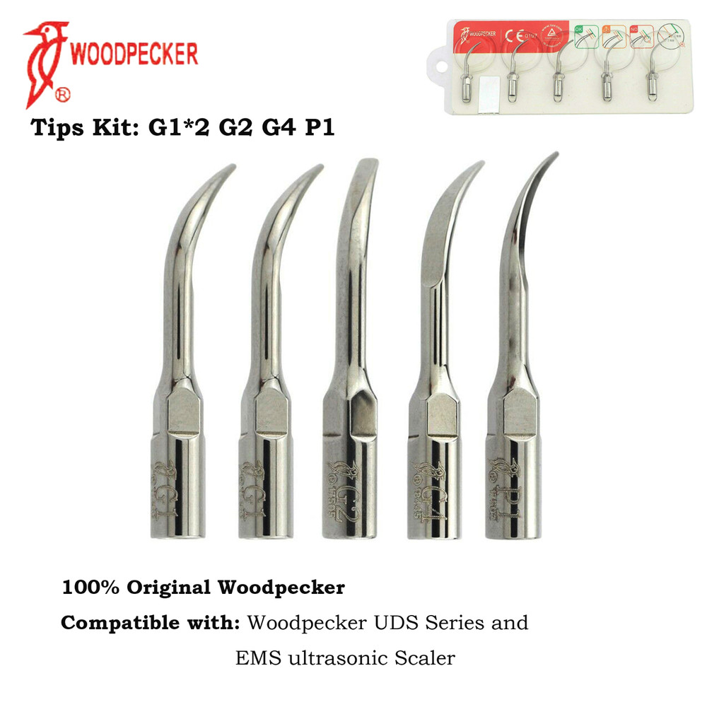 Woodpecker DTE Dental Ultrasonic Scaler Tips Kit Scaling Perio Endo EMS Satelec