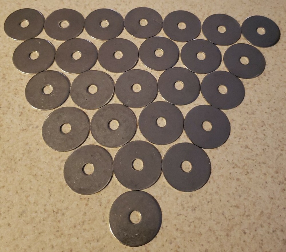 Fender Washers 1-1/2″ Large with 5/16″ Diameter Stainless Steel Qty 25