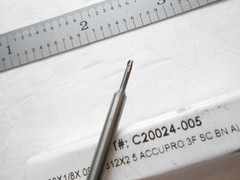 NEW ACCUPRO USA .060″ CUT DIA X .090″ LOC X 2-1/2″ L 3FL CC CARBIDE BALL ENDMILL