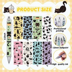 Ireer 8 Pcs Ballpoint Pens for Women 1.00 mm 1 Count (Pack of 8), Multicolor