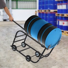 TFCFL 55 Gallon Drum Cradle, Movable Drum Cradle Drum Stand 600-pound Capacity,.