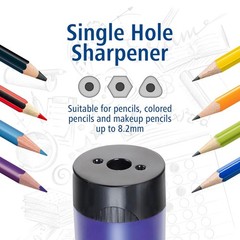 Hand-Powered Metal Pencil Sharpener for Smooth, Precise Sharpening – Multi-Color