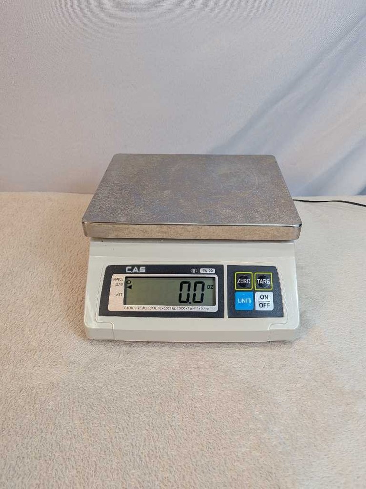 CAS SW-20 Digital Portion Scale Weighing Platform Electronic Tare Function