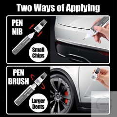 Car Touch Up Paint(Pearl White Multi-Coat(PPSW)) for Tesla Model Y/3/S/X, 2 in 1
