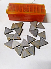 Carbide Lathe Inserts Lot of 20 Triangle TNG 322F Style Machinist Tool Bits