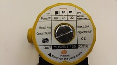 YAOUS YOS25/4-130 CIRCULATION PUMP 9GPM 68W 220V -10°C/14°F TO 50°C/122°F NIB