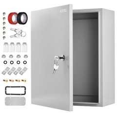 Metal Electrical Enclosure Box, 12 x 10 x 6 inches, Waterproof & Dustproof wi…