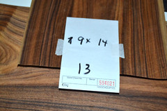 Santos Rosewood Raw Wood Veneer Sheet 9 x 14 inches 1/42nd M5940-21
