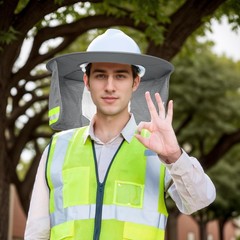 Topbuti Hard Hat Sun Shield Full Brim Mesh Sunshade, High Visibility Grey