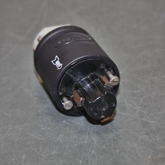 Hubbell Locking Plug HBL23005GB, 20 A, 125V AC, 2 Pole, 1 PH, IP30, Polarized