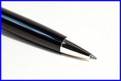 Caran D’Ache Ballpoint Pen in Black & Silver with New Refill
