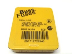 Bussmann MDA-1-1/2 448H Min Fuse 100A 250V AC 10kA 125V AC PACK OF 5