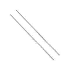 2 pcs 3.5mm Dia 204mm Length GR5 Metal Solid TC4 Titanium Round Bar[0.14 x 8IN]