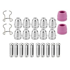 24pcs Plasma Cutter Torch Consumables Tip Kit For SG-55, AG-60, WSD-60, CUT50 60
