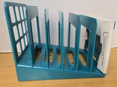 New Oxford DecoSorter Step Rack Teal 6 File Slots, – NEW! See Pictures!