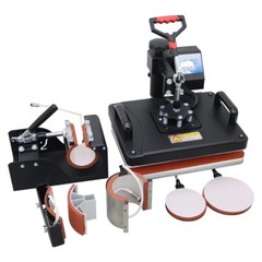 6in1 Multi-function Heat Press Machine Upgraded Multifunctional Professional Di