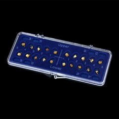 Dental Orthodontic Gold Brackets Mini Roth 022 Hooks 345 Brace AZDENT