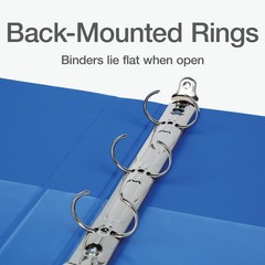 Oxford Mini View Binders, 1″ Round Rings, Small Binders for 1 Inch, Blue