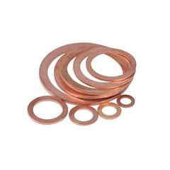 US150 M5-M22 Copper Crush Washer Gasket Set Flat Ring Seal Assortment Kit