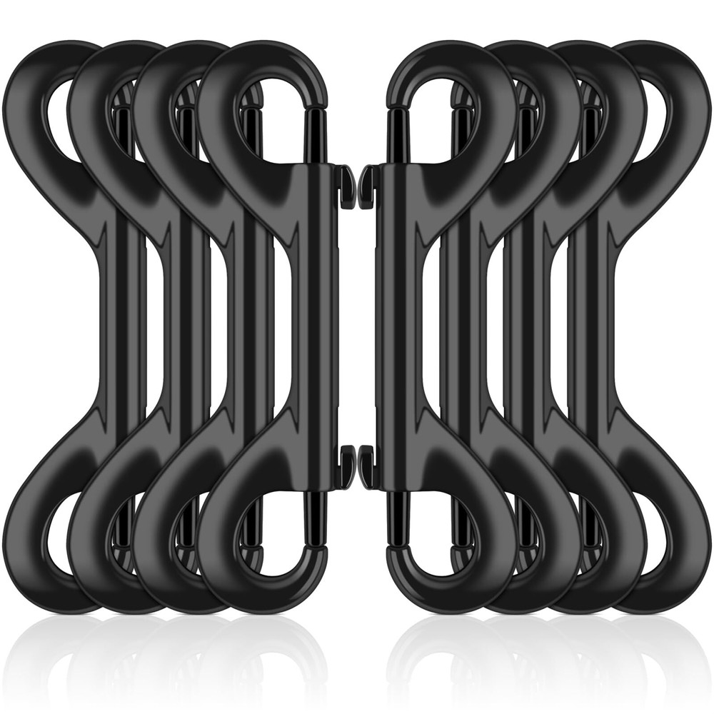 Extra Large 4-7/10 inch Double Ended Bolt Snaps Hooks 220lbs Load Capacity Zinc