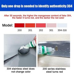 Stainless Steel Testing Reagent for Liquid Manganese Detection 304 Model 12ml*1