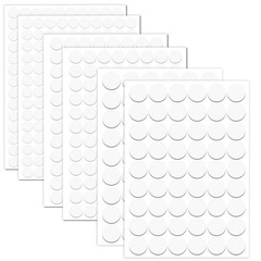 580 Pieces Self-Adhesive Screw Hole Stickers PVC Cover Caps Dustproof for Woo…