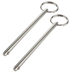2 Pack Long Quick Release Pin, Diameter 1/4″(6.3mm), Overall Length 4-3/4″(120mm