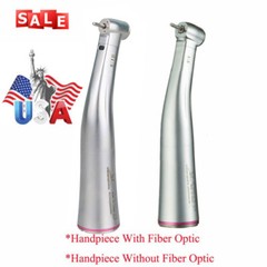 Dental LED Fiber Optic / NO-LED 1:5 Contra Angle High Speed Handpiece Turbine