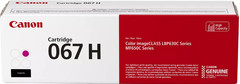 Canon 067 H Black, Cyan, Magenta, Yellow High Yield Toner Cartridges, Pack of 4