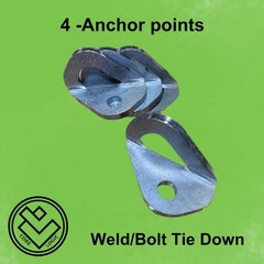 Set of 4 -Weld/Bolt Tie Down Anchors – Trailer, Truck Bed, Motorcycle, Anchor
