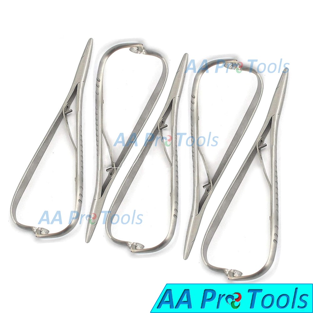 AAPRO 5 Dental Mathieu Hemostat Needle Holder Driver Ortho Ligature Tie Pliers