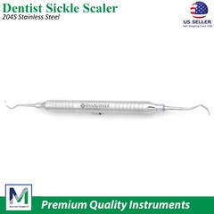 Sickle Scaler 204S Dental Hand Instruments Pro Periodontal Hygiene Pick Tool New