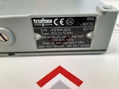Trafag 900.2675.901 Pressure Switch 0.02…0.25 MPa 250v ac/15(1.25)a