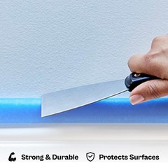 32 Rolls, Blue Painters Masking Tape 1.5 Inch x 60 Yards – 5.5 Mil Adhesive Tape