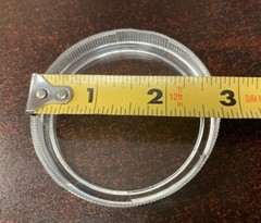 2-1/2″ Replacement Clear Regulator Gauge Lens Cover, 1/4 Turn Twist Lock, 4 Lens