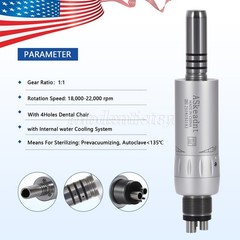Dental Slow Speed Handpiece Air Motor E-type Internal/External Water Spray M4 fo