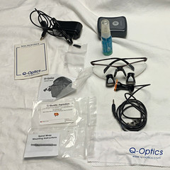 Q-Optics Eclipse by Ti Pure Titanium Dental Magnifying Loupes 2.5X w/Lght & Case