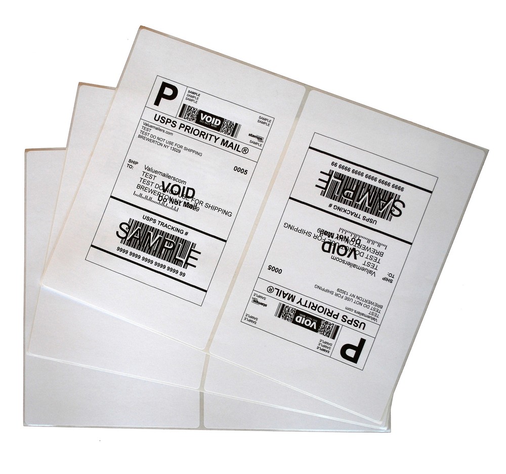 Labels 8.5×5.5 2000 Shipping 8.5×5.5 Half-Sheet Self Adhesive VM Brand Labels