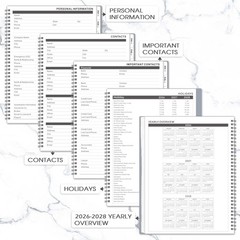 Monthly Planner 2026-2028 – 2 Year Planner from July 2026 to June 2028, 8.5”…
