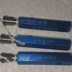 Swanson Thread Gage Set 3/8-18 NPTF SK-1095 ID#617640 Lot of 3
