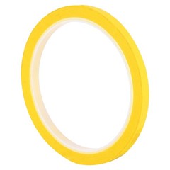 1 Rolls Dark Yellow 0.2 Inch x 36 Yards PET Film Whiteboard Tape 6mm x 33m