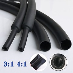 Heatshrink Sleeve 2:1 Unlined 3:1 4:1 Adhesive Glue Lined Black Heat Shrink Tube