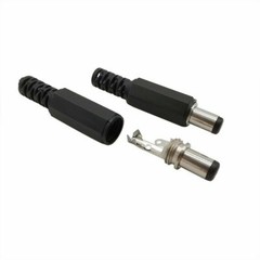 10PC Male Barrel Jack Plug Female Socket Panel Mount DC 12V Power Connectors