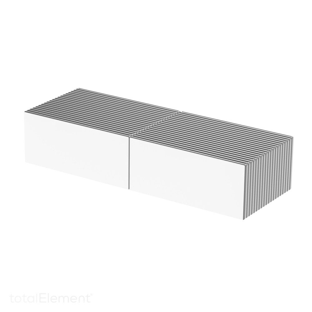 7/8 x 3/8 x 1/32 Inch Neodymium Rare Earth Block Magnets N52 (40 Pack)