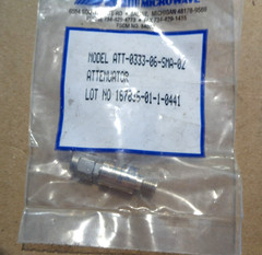 New In Pkg. MIDWEST MICROWAVE ATT-0333-06-SMA-02 RF SMA ATTENUATOR 6dB