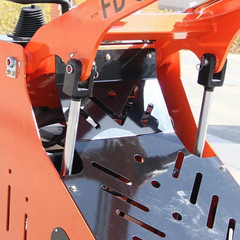 Upgraded 24HP Mini Skid Steer Loader 2-Cylinder Air Cooled Engine 3 Pump CE