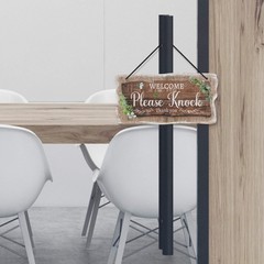 Welcome Please Knock Office Door Signs, PVC Do Not Disturb Door Hanger Sign, …